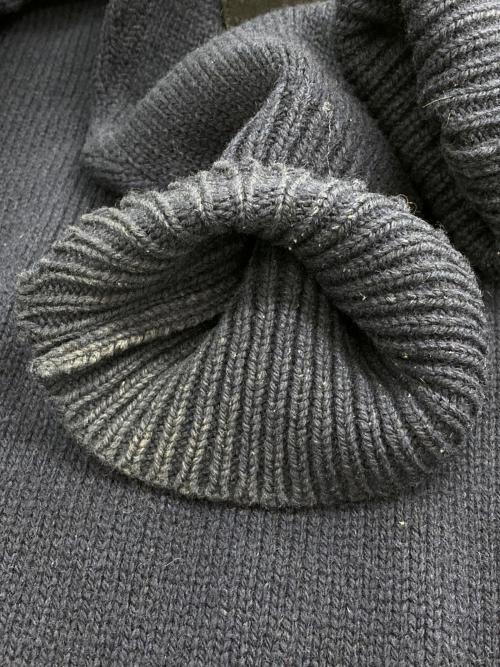 Maison Margiela（メゾンマルジェラ）Maison Margiela (メゾンマルジェラ) 5G エルボーパッチクルーネックニット ネイビー サイズ:Mの古着・服飾アイテム