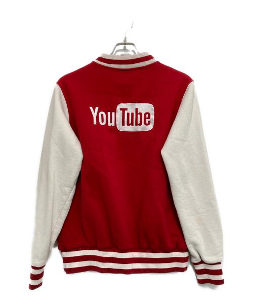 Romo（ロモ）Romo (ロモ) 刺繍スタジャン レッド サイズ:Sの古着・服飾アイテム