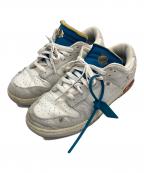 NIKE×OFFWHITEナイキ×オフホワイト）の古着「Dunk Low 1 OF 50」｜ホワイト×グレー