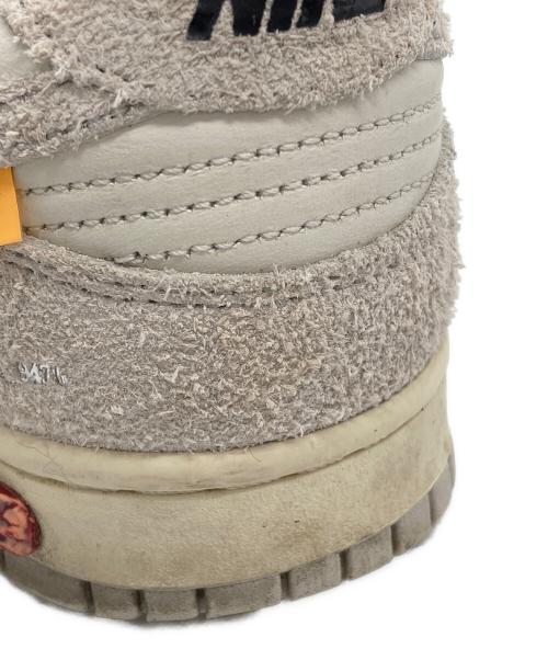 NIKE（ナイキ）NIKE (ナイキ) OFFWHITE (オフホワイト) Dunk Low 1 OF 50 ホワイト×グレー サイズ:28の古着・服飾アイテム