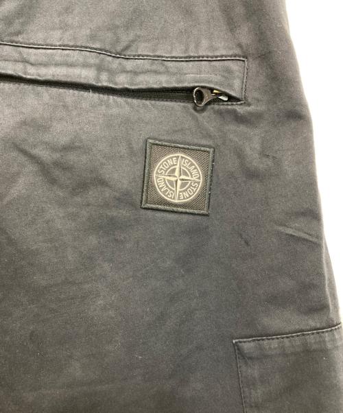 STONE ISLAND（ストーンアイランド）STONE ISLAND (ストーンアイランド) Cotton Cargo Trousers ブラック サイズ:Mの古着・服飾アイテム