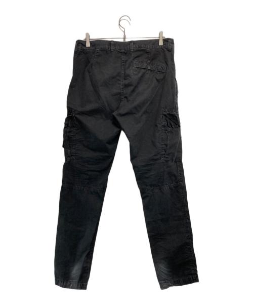 STONE ISLAND（ストーンアイランド）STONE ISLAND (ストーンアイランド) ガーメントダイエフェクト カーゴパンツ ブラック サイズ:33の古着・服飾アイテム