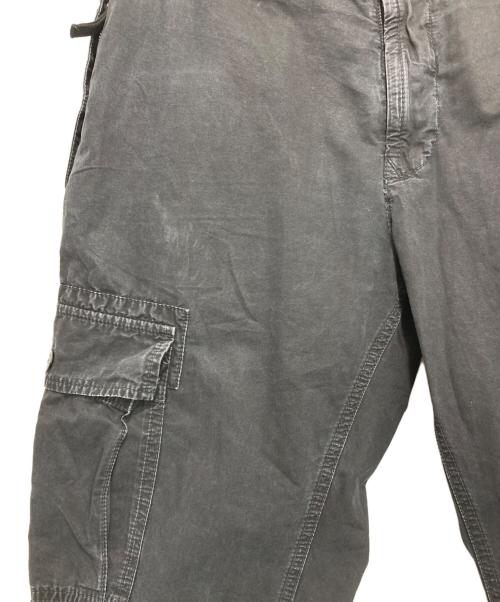 STONE ISLAND（ストーンアイランド）STONE ISLAND (ストーンアイランド) ガーメントダイエフェクト カーゴパンツ ブラック サイズ:33の古着・服飾アイテム