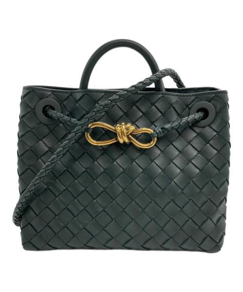 BOTTEGA VENETA（ボッテガベネタ）BOTTEGA VENETA (ボッテガベネタ) スモールアンディアーモ グリーンの古着・服飾アイテム