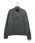 POLO RALPH LAURENポロ・ラルフローレン）の古着「ハーフジップウールニット」｜グレー