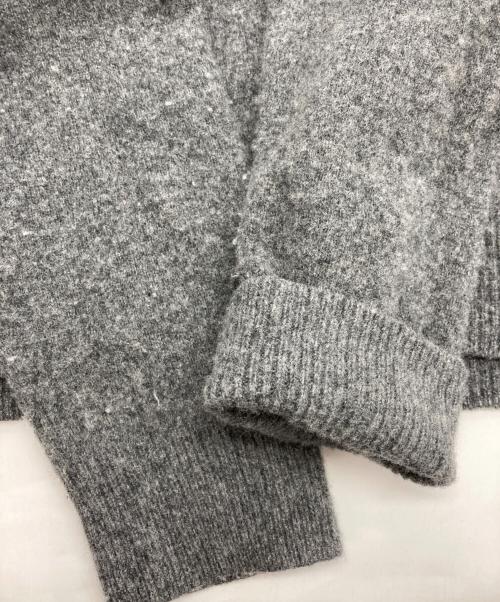 POLO RALPH LAUREN（ポロ・ラルフローレン）POLO RALPH LAUREN (ポロ・ラルフローレン) ハーフジップウールニット グレー サイズ:XLの古着・服飾アイテム