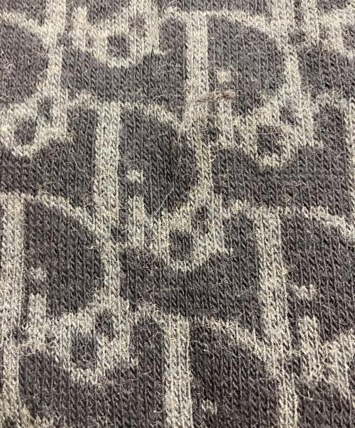 Christian Dior（クリスチャン ディオール）Christian Dior (クリスチャン ディオール) トロッター柄ウールマフラー ブラックの古着・服飾アイテム