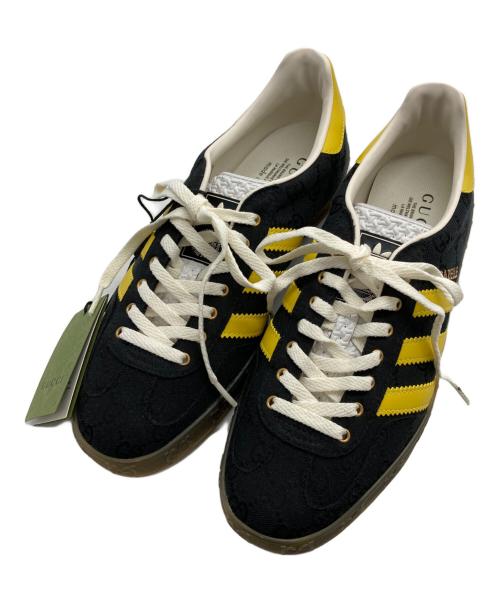 GUCCI（グッチ）GUCCI (グッチ) adidas (アディダス) Gucci X Gazelle 'Black GG Monogram/コラボ ガゼル ローカットスニーカー ブラック サイズ:JP 270/CHN 265の古着・服飾アイテム