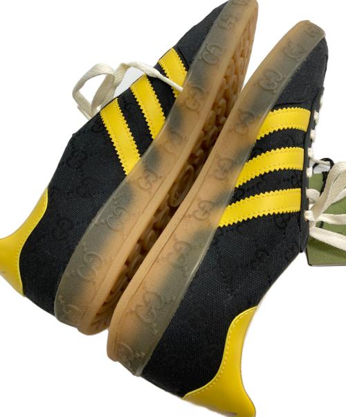 GUCCI（グッチ）GUCCI (グッチ) adidas (アディダス) Gucci X Gazelle 'Black GG Monogram/コラボ ガゼル ローカットスニーカー ブラック サイズ:JP 270/CHN 265の古着・服飾アイテム