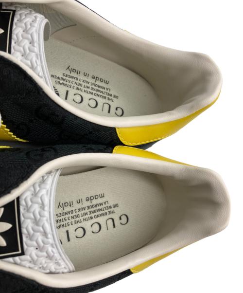 GUCCI（グッチ）GUCCI (グッチ) adidas (アディダス) Gucci X Gazelle 'Black GG Monogram/コラボ ガゼル ローカットスニーカー ブラック サイズ:JP 270/CHN 265の古着・服飾アイテム