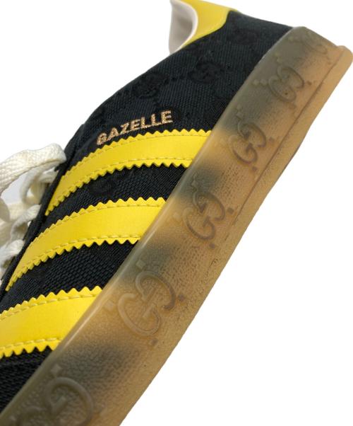 GUCCI（グッチ）GUCCI (グッチ) adidas (アディダス) Gucci X Gazelle 'Black GG Monogram/コラボ ガゼル ローカットスニーカー ブラック サイズ:JP 270/CHN 265の古着・服飾アイテム