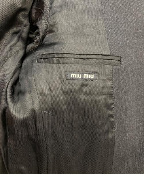 MIU MIU（ミュウミュウ）MIU MIU (ミュウミュウ) セットアップスーツ ブラック サイズ:44の古着・服飾アイテム