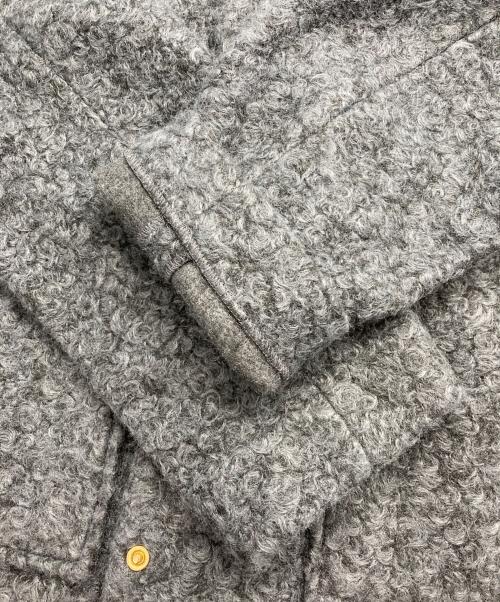 green label relaxing（グリーンレーベルリラクシング）green label relaxing (グリーンレーベルリラクシング) ライトボア メタルドット カーディガン グレー サイズ:F 未使用品の古着・服飾アイテム