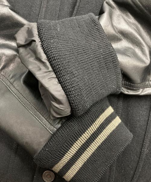 LEVI'S（リーバイス）LEVI'S (リーバイス) レザー切替スタジャン ブラック サイズ:Mの古着・服飾アイテム