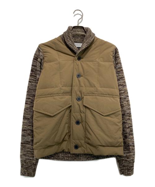 TOMORROW LAND（トゥモローランド）TOMORROW LAND (トゥモローランド) ニットダウンブルゾン ブラウン サイズ:Sの古着・服飾アイテム