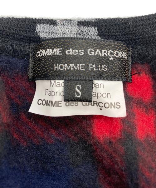 COMME des GARCONS HOMME PLUS（コムデギャルソンオムプリュス）COMME des GARCONS HOMME PLUS (コムデギャルソンオムプリュス) 総柄×チェック切替 半袖カットソー マルチカラー サイズ:Sの古着・服飾アイテム