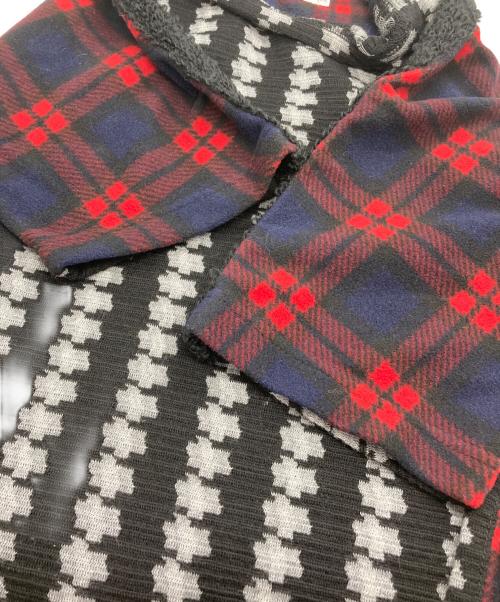COMME des GARCONS HOMME PLUS（コムデギャルソンオムプリュス）COMME des GARCONS HOMME PLUS (コムデギャルソンオムプリュス) 総柄×チェック切替 半袖カットソー マルチカラー サイズ:Sの古着・服飾アイテム