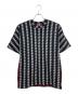 COMME des GARCONS HOMME PLUS（コムデギャルソンオムプリュス）の古着「総柄×チェック切替 半袖カットソー」｜マルチカラー