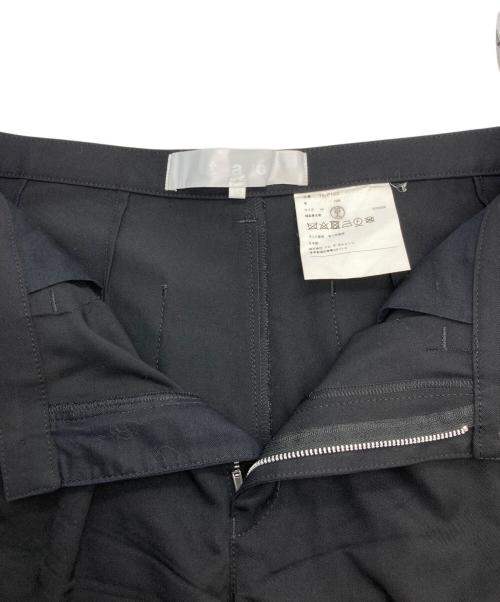 TAO COMME des GARCONS（タオ コムデギャルソン）TAO COMME des GARCONS (タオ コムデギャルソン) ウールギャバ後染パンツ ブラック サイズ:Mの古着・服飾アイテム