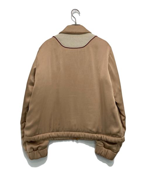 SueUNDERCOVER（スーアンダーカバー）SueUNDERCOVER (スーアンダーカバー) バタフライアップリケジップアップジャケット ベージュ サイズ:2の古着・服飾アイテム