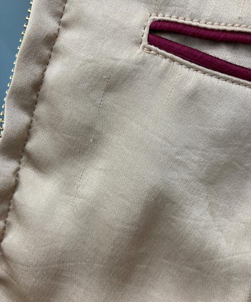 SueUNDERCOVER（スーアンダーカバー）SueUNDERCOVER (スーアンダーカバー) バタフライアップリケジップアップジャケット ベージュ サイズ:2の古着・服飾アイテム