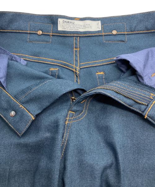 DAIRIKU（ダイリク）DAIRIKU (ダイリク) Flasher Pressed Pants ネイビー サイズ:29の古着・服飾アイテム