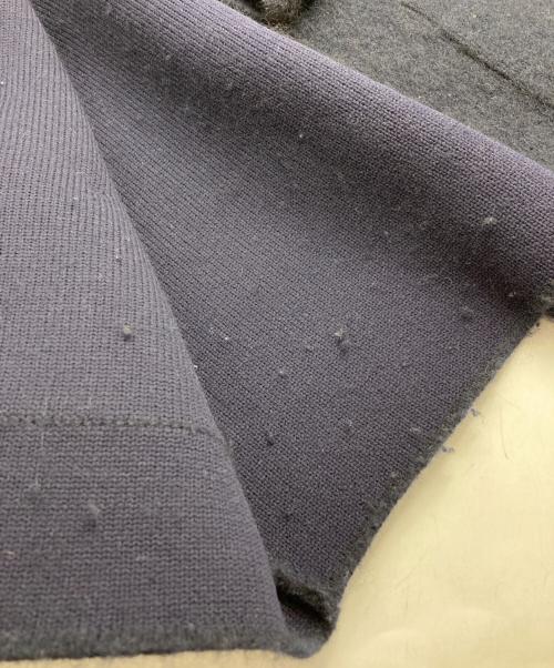 anuans（アニュアンス）anuans (アニュアンス) カシミヤブレンドノーカラーニットジャケット ネイビー サイズ:Fの古着・服飾アイテム