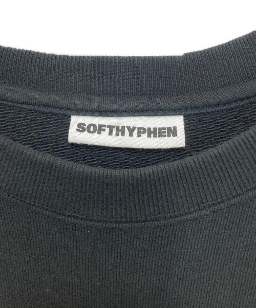 SOFTHYPHEN（ソフトハイフン）SOFTHYPHEN (ソフトハイフン) 変形スウェット ブラック サイズ:04の古着・服飾アイテム