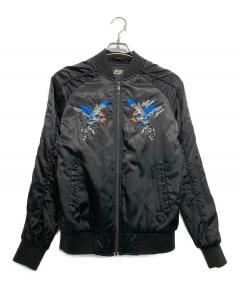 中古・古着通販】hoshihime (ホシヒメ) スカジャン ブルー サイズ:FREE