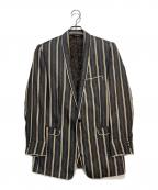 DOLCE & GABBANAドルチェ＆ガッバーナ）の古着「ストライプシルクテーラードジャケット」｜グレー