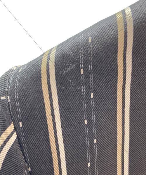 DOLCE & GABBANA（ドルチェ＆ガッバーナ）DOLCE & GABBANA (ドルチェ＆ガッバーナ) ストライプシルクテーラードジャケット グレー サイズ:48の古着・服飾アイテム