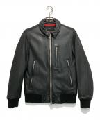 nano・universeナノ・ユニバース）の古着「シープスキンレザージャケット」｜ブラック