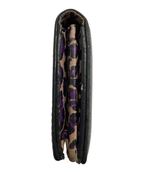 Christian Dior（クリスチャン ディオール）Christian Dior (クリスチャン ディオール) エナメルトロッターカードケース ブラックの古着・服飾アイテム