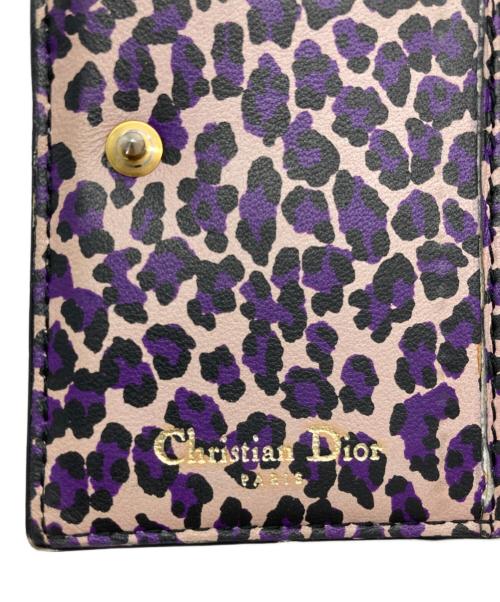 Christian Dior（クリスチャン ディオール）Christian Dior (クリスチャン ディオール) エナメルトロッターカードケース ブラックの古着・服飾アイテム