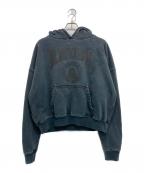 RHUDEルード）の古着「DESERT RALLY ユーズド加工パーカー」｜ブラック