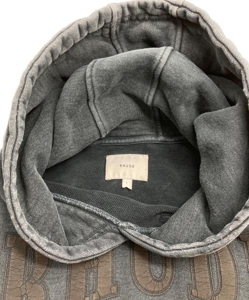 RHUDE（ルード）RHUDE (ルード) DESERT RALLY ユーズド加工パーカー ブラック サイズ:Lの古着・服飾アイテム