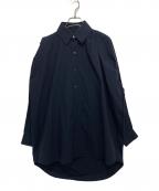 FACETASMファセッタズム）の古着「WAVE SHIRT」｜ネイビー