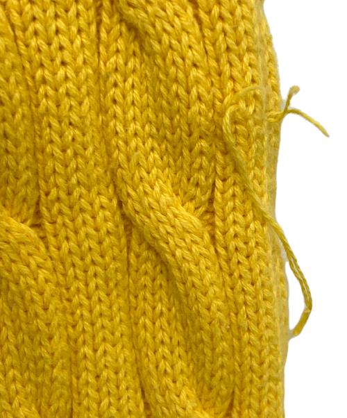 POLO RALPH LAUREN（ポロ・ラルフローレン）POLO RALPH LAUREN (ポロ・ラルフローレン) ケーブルニット イエロー サイズ:12-14の古着・服飾アイテム