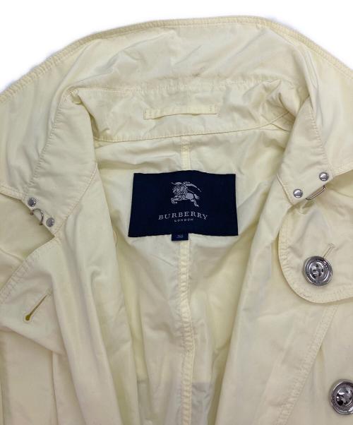 BURBERRY LONDON（バーバリーロンドン）BURBERRY LONDON (バーバリーロンドン) スプリングコート イエロー サイズ:38の古着・服飾アイテム