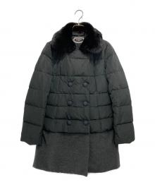 MARLENEDAM（マーレンダム）の古着「切替ダウンコート」｜ブラック