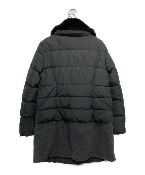MARLENEDAM（マーレンダム）MARLENEDAM (マーレンダム) 切替ダウンコート ブラック サイズ:40の古着・服飾アイテム