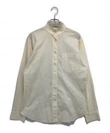 ISSEY MIYAKE（イッセイミヤケ）の古着「フェイクファーバンドカラーシャツ」｜ベージュ