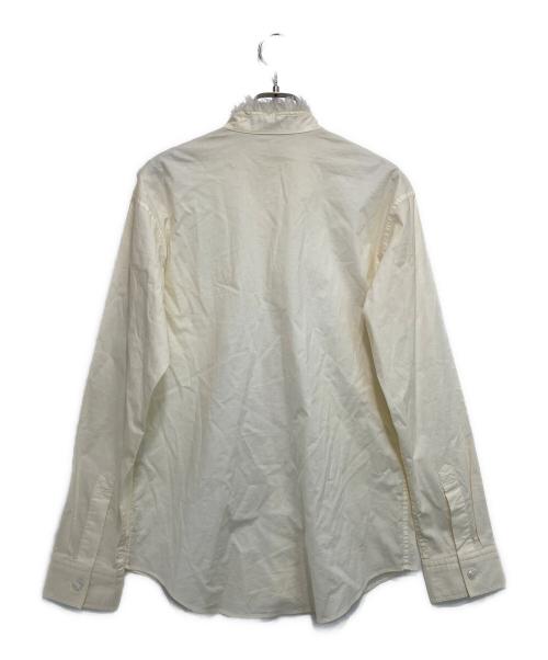 ISSEY MIYAKE（イッセイミヤケ）ISSEY MIYAKE (イッセイミヤケ) フェイクファーバンドカラーシャツ ベージュ サイズ:2の古着・服飾アイテム