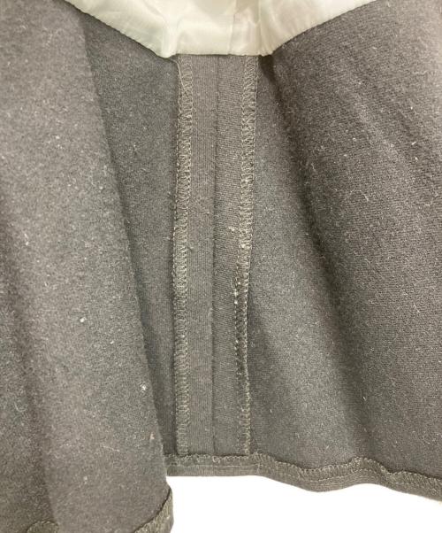 M'S GRACY（エムズグレイシー）M'S GRACY (エムズグレイシー) ノーカラー ペプラムジャケット グレー サイズ:38の古着・服飾アイテム