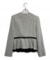 M'S GRACY (エムズグレイシー) ノーカラー ペプラムジャケット グレー サイズ:38：5000円