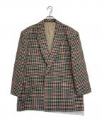 DUETRIOデュエトリオ）の古着「[古着] 80's パワーショルダーチェックジャケット」｜ホワイト×ブラック