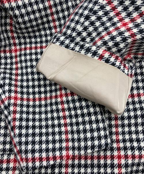 DUETRIO（デュエトリオ）DUETRIO  (デュエトリオ) [古着] 80's パワーショルダーチェックジャケット ホワイト×ブラック サイズ:Mの古着・服飾アイテム