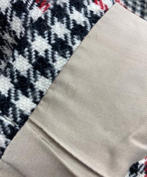 DUETRIO（デュエトリオ）DUETRIO  (デュエトリオ) [古着] 80's パワーショルダーチェックジャケット ホワイト×ブラック サイズ:Mの古着・服飾アイテム