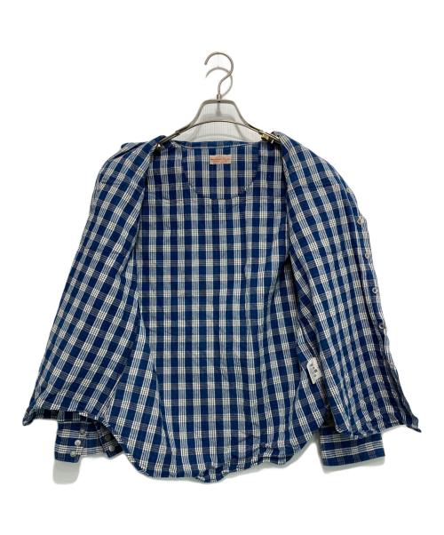 UNION SUPPLY（ユニオンサプライ）UNION SUPPLY (ユニオンサプライ) パラカチェック ウエスタンシャツ ブルー サイズ: 14 1/2の古着・服飾アイテム