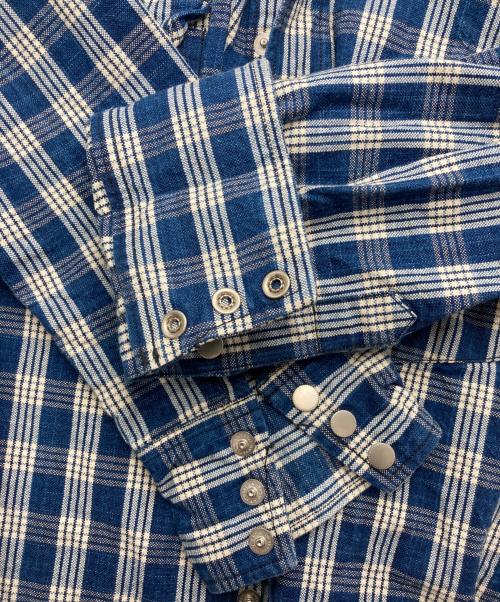 UNION SUPPLY（ユニオンサプライ）UNION SUPPLY (ユニオンサプライ) パラカチェック ウエスタンシャツ ブルー サイズ: 14 1/2の古着・服飾アイテム